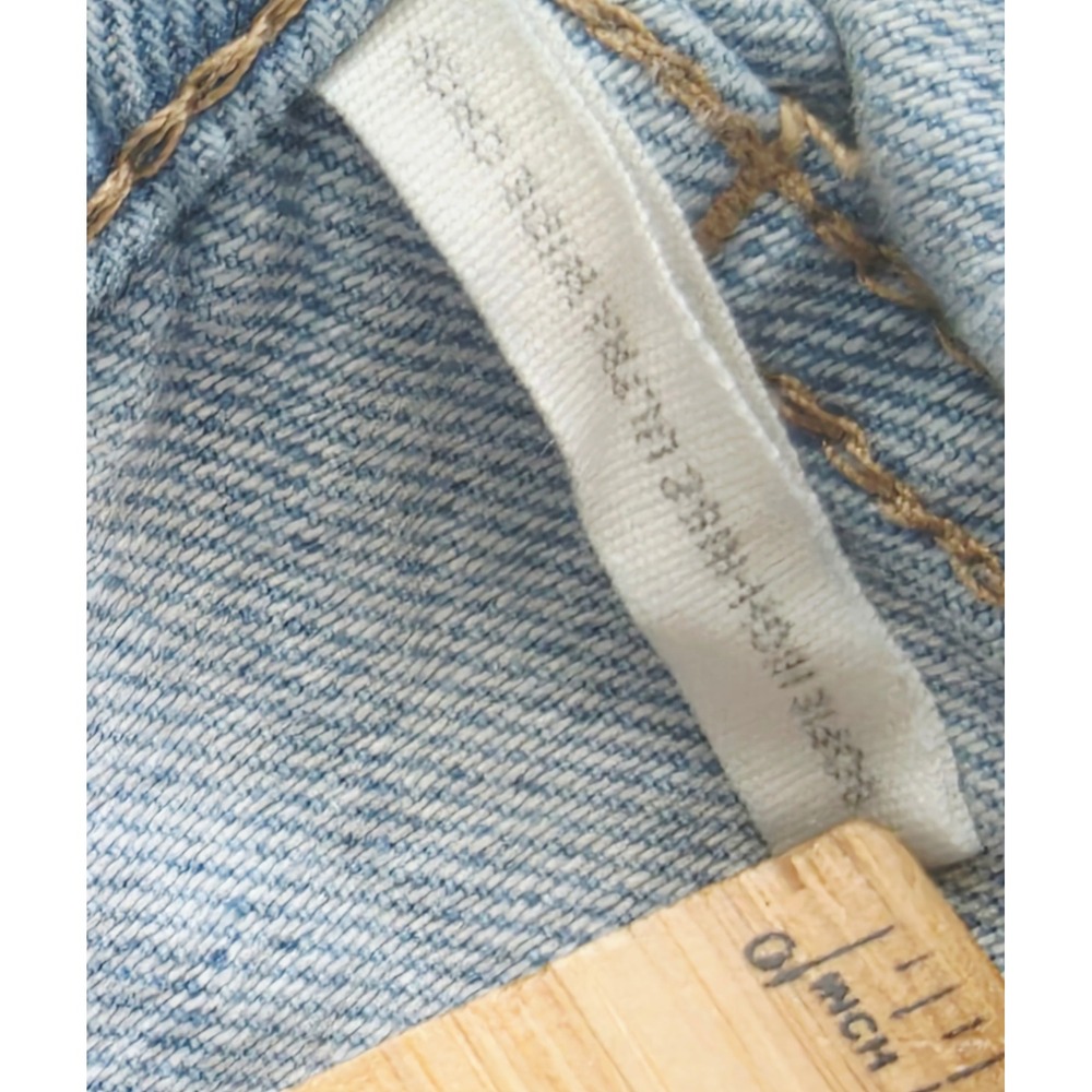 Rag & Bone Sofie Ultra High Rise Wide Leg Crop Jeans Cuffed Raw Hem Mari 27 - Picture 3 of 12